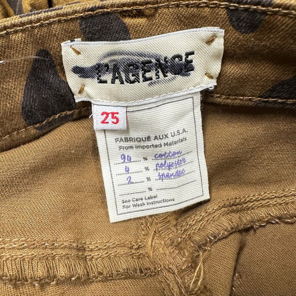 L'AGENCE NWT Margot High Rise Skinny Cropped Jeans Leopard Print Size 25 - Picture 6 of 11